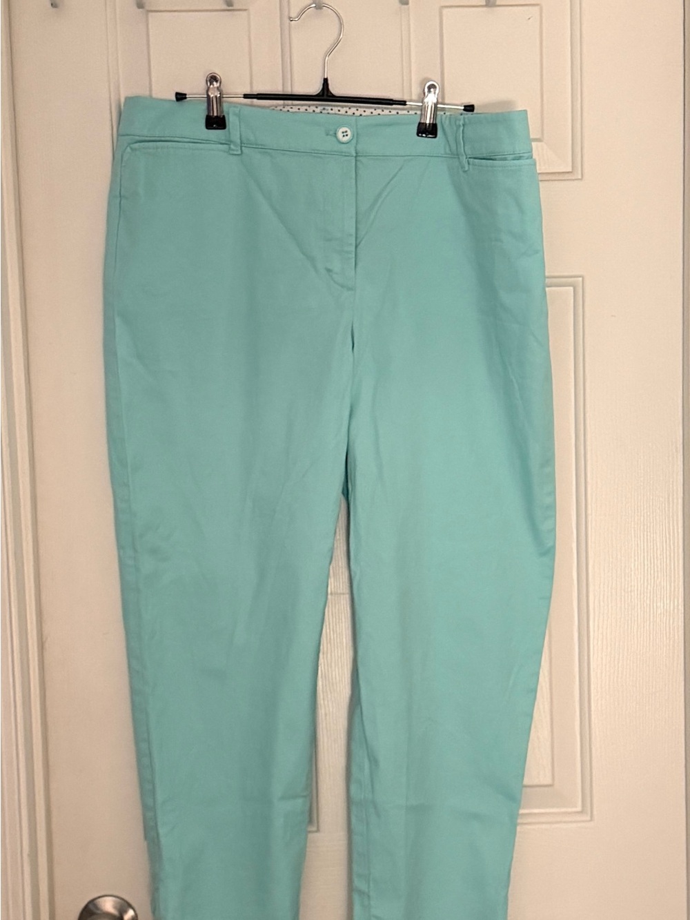 Women's Talbots Aqua Straight-Leg Crop Pants